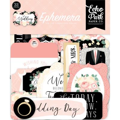 Echo Park Wedding Die Cuts - Ephemera